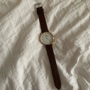 Classic Watch with Gold hardware and Brown Straps